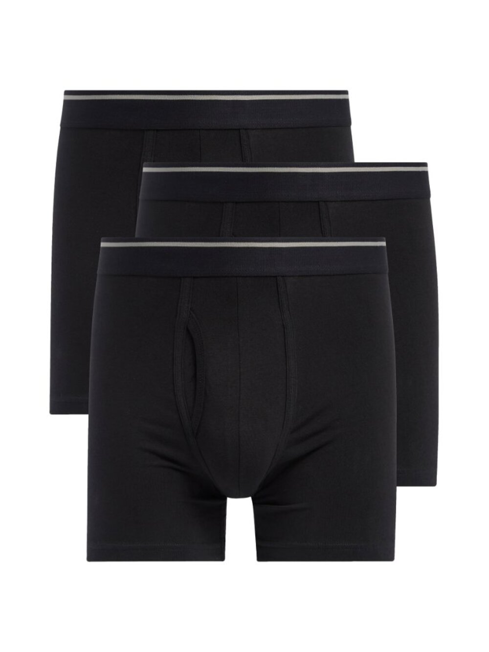 Nordstrom Rack NWT 3-Pack Stretch Cotton Black Boxer Briefs. Size M - Picture 3 of 6